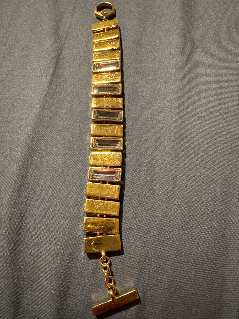 Vince Camuto Gold Baguette Link Bracelet